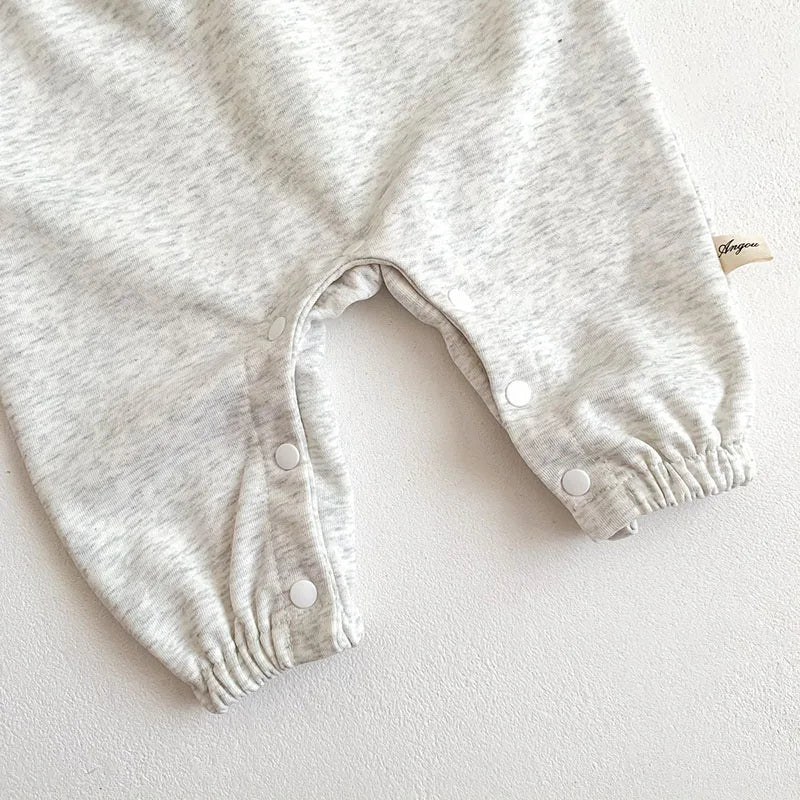 Soft Rainbow Embroidery Jumpsuit Romper