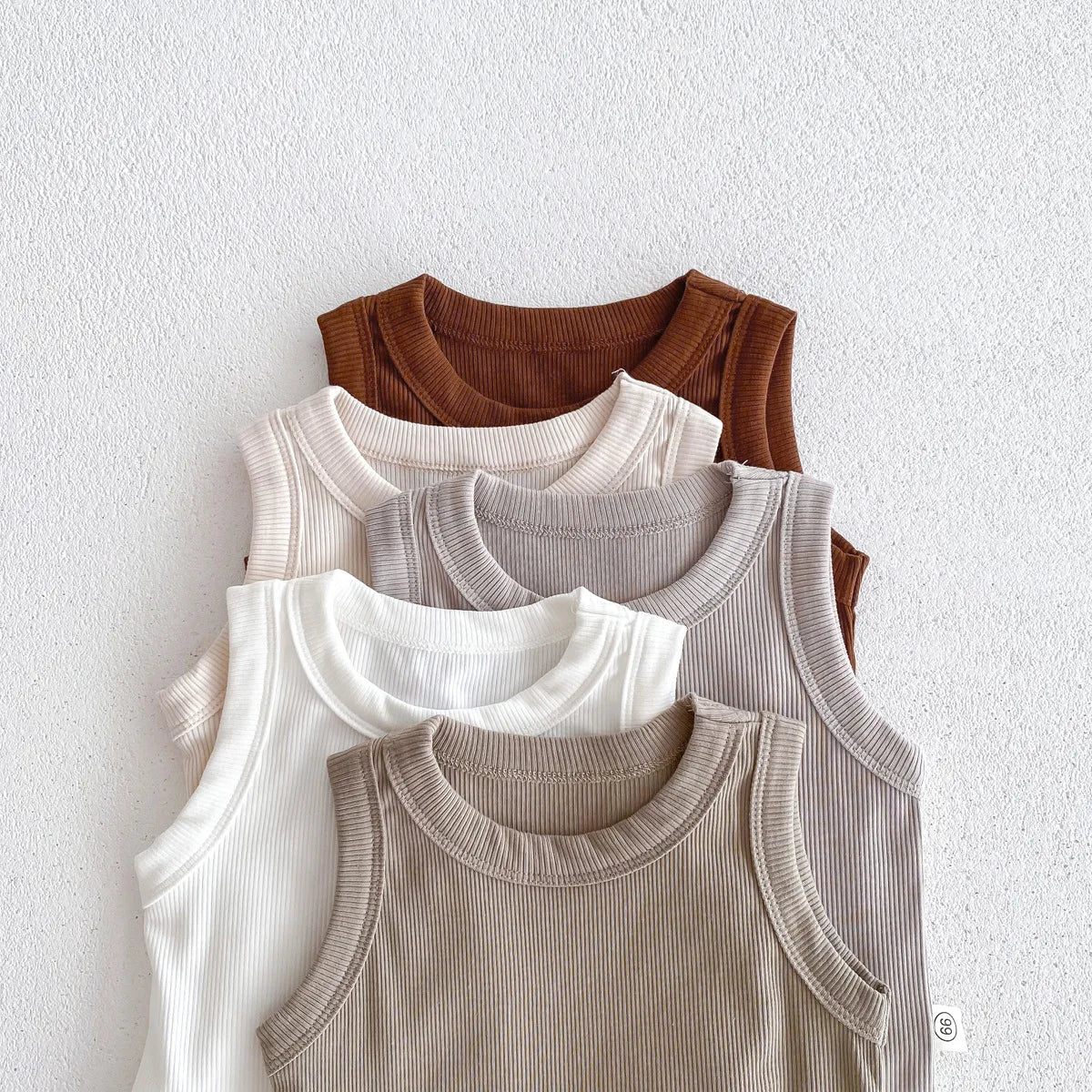Solid Round Neck Bodysuit Romper
