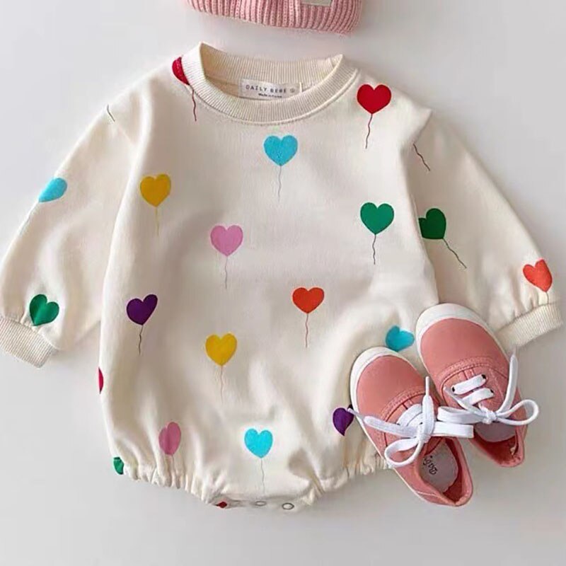 Heartloons Print Baby Bodysuit Romper