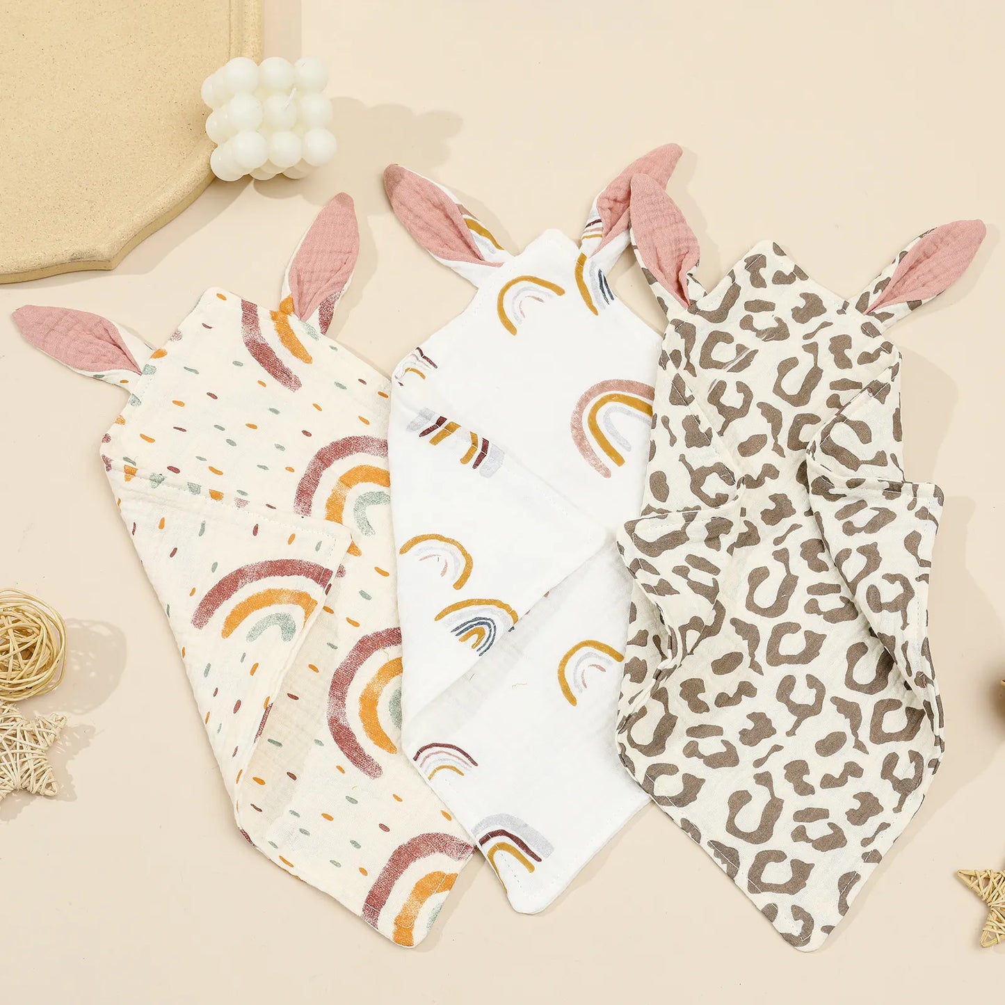 Bunny Ears Burp Cloth