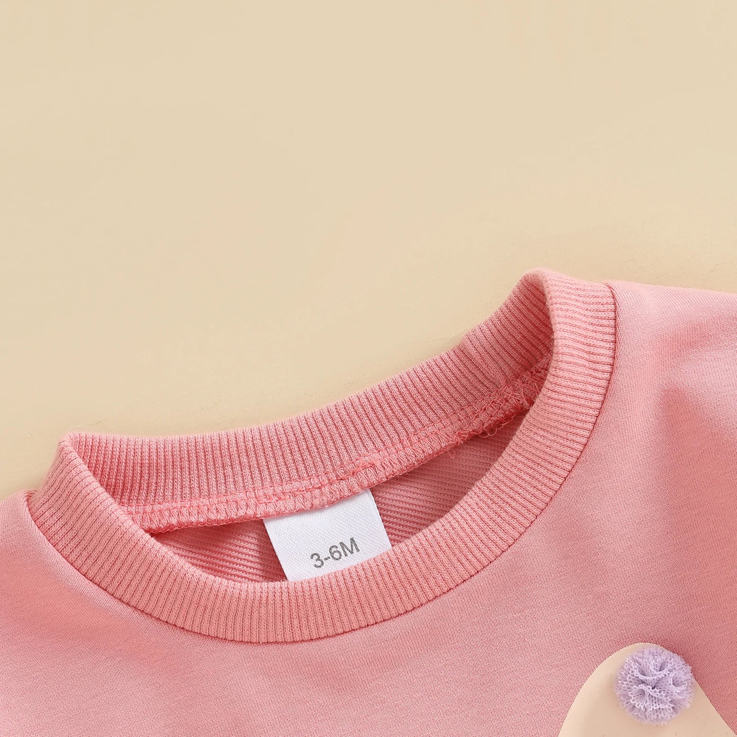 Baby Toddler Girls Long Sleeve Top Pom Pom Ball Bow Print Crewneck Pullover Winter Fall Clothes