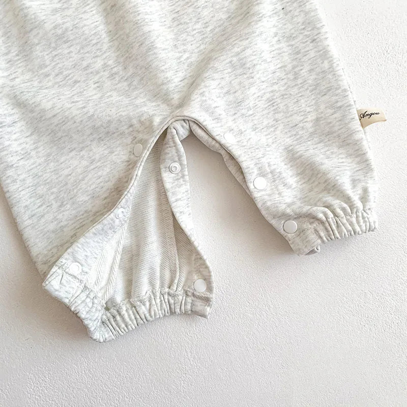 Soft Rainbow Embroidery Jumpsuit Romper