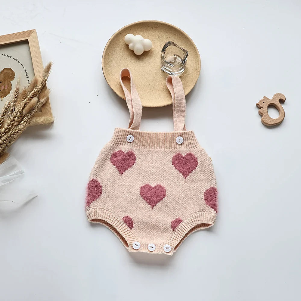 Heart Print 2 Piece Sweater Set