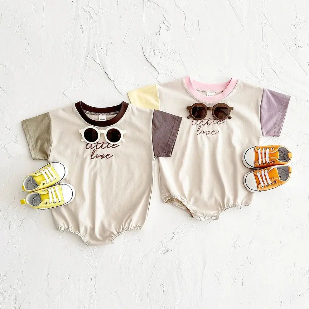 Little Love Color Block T-Shirt Bodysuit
