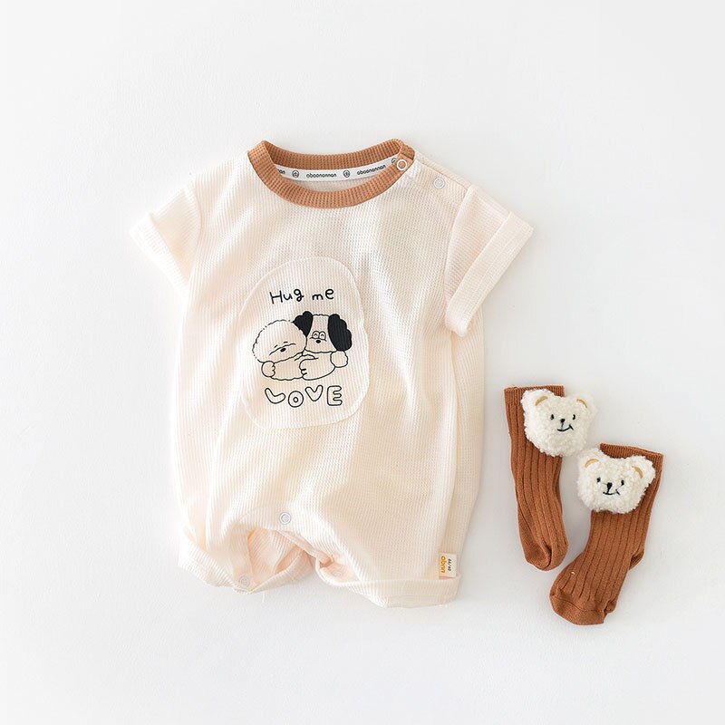 Waffle Boys Cartoon Rompers