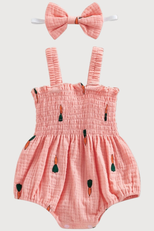 Muslin Romper and Headband Set