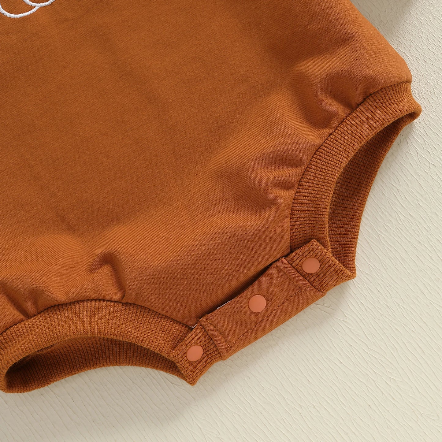 Baby Boys Girls Halloween Thanksgiving Fall Bubble Romper Casual Pumpkin Embroidery Long Sleeve Jumpsuit Toddler Cute Clothes