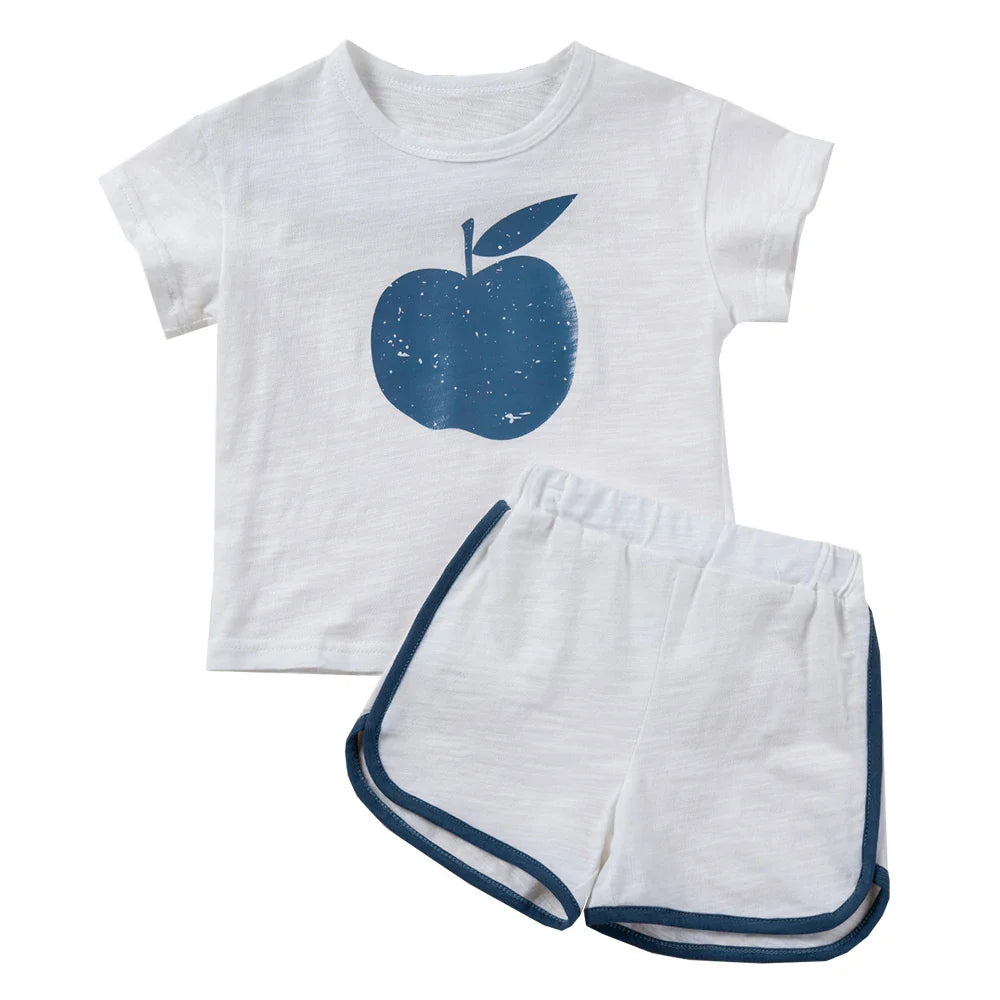 Printed T-shirt and Shorts Set