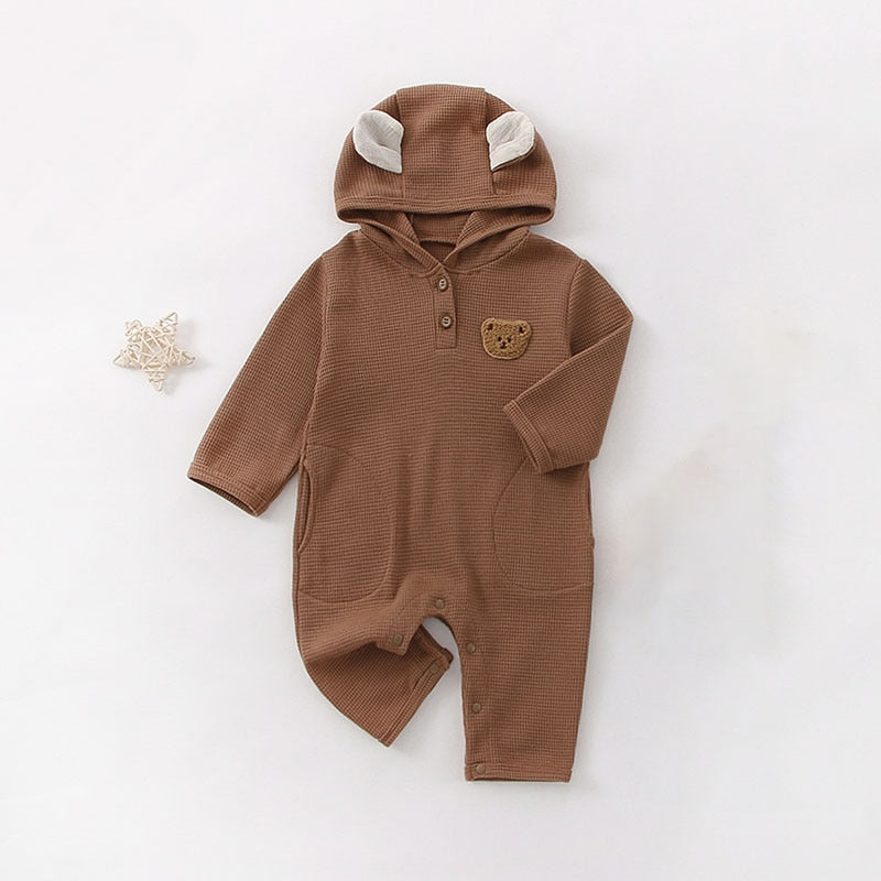 Teddy Bear Ears Jumpsuit Romper