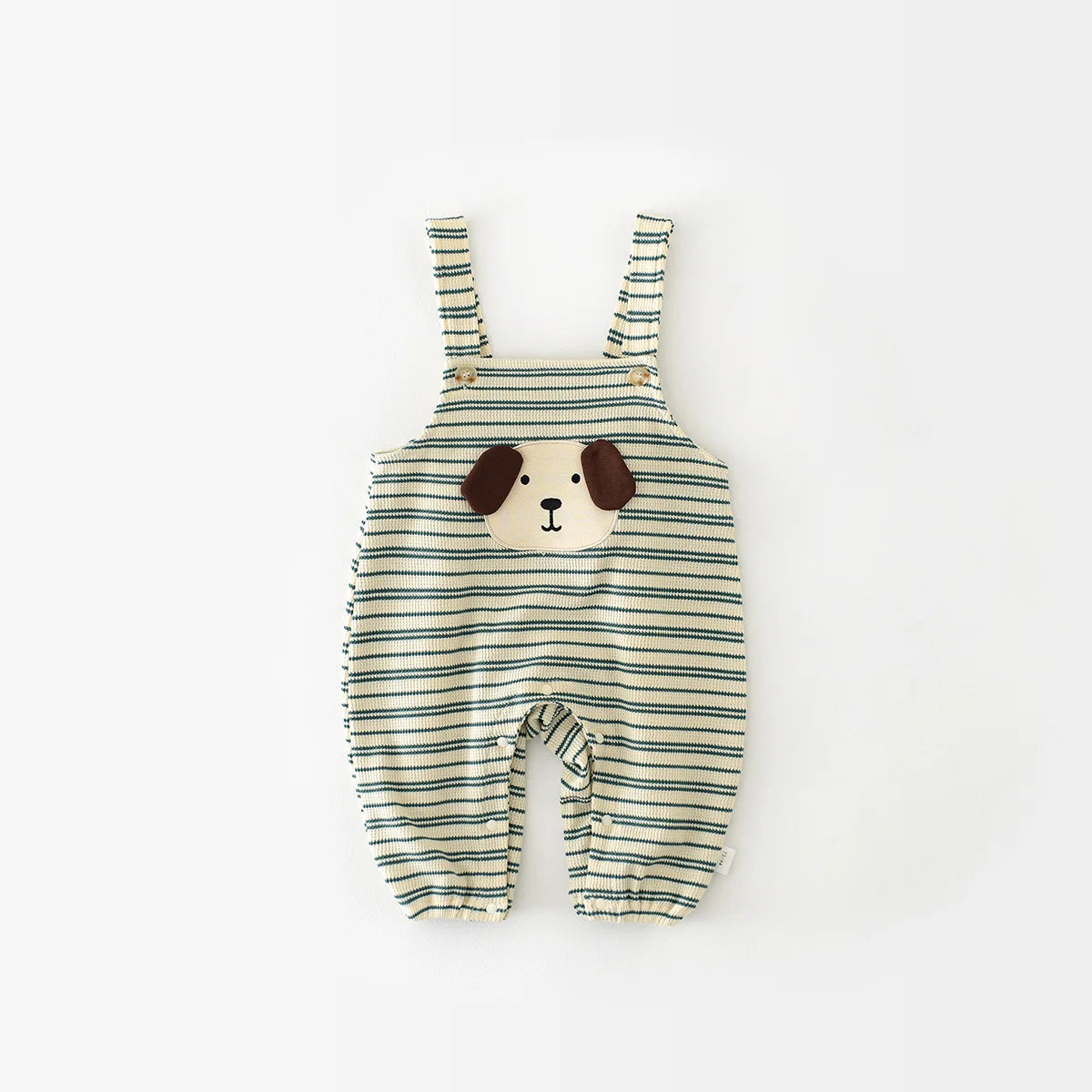 Doggy Striped Baby Jumpsuit Romper