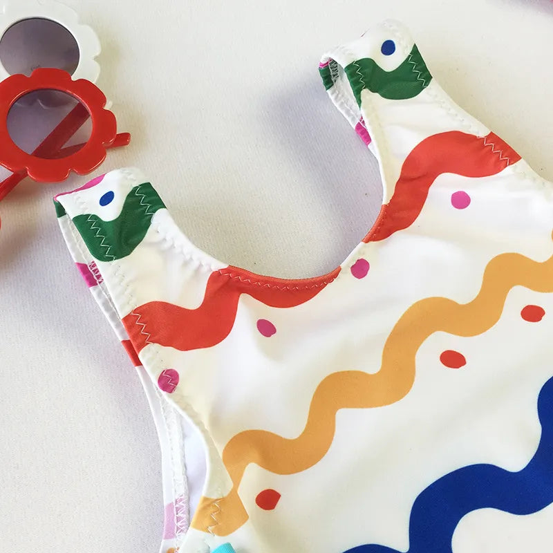Girls Fancy One-piece Swimsuit