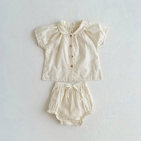 Vintage Style Embroidery Bloomer Set