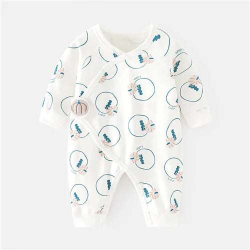 Newborn Printed Casual Jumpsuit Romper