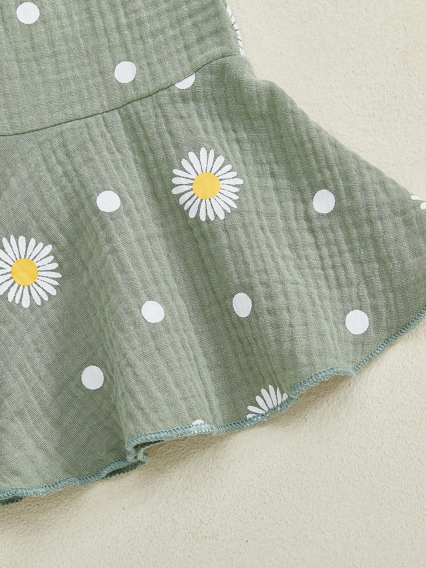 Baby Toddler Girls Summer Overalls Infants Sleeveless Daisy Floral Print Suspender Flared Pants