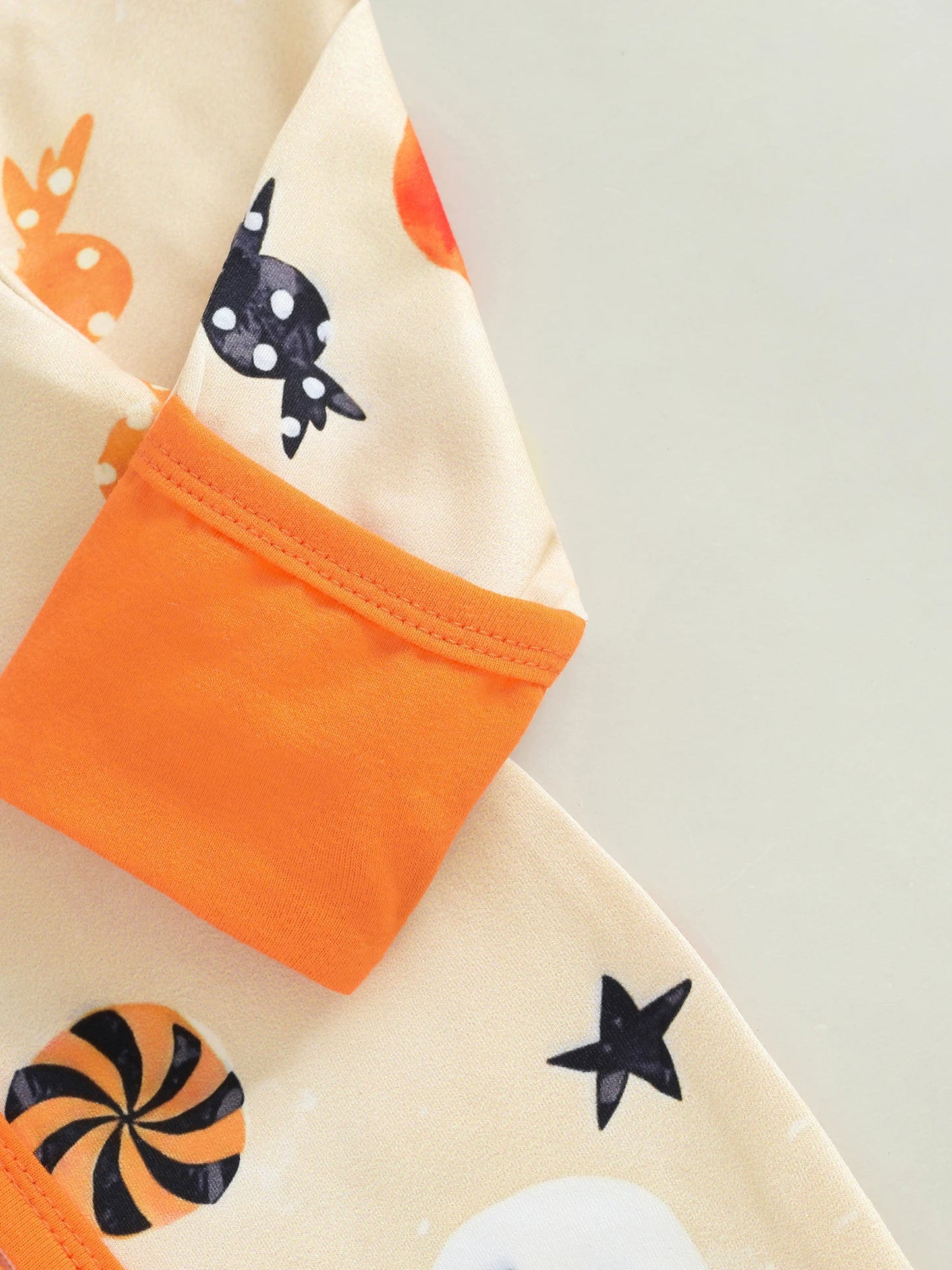 Baby Boys Girls 2Pcs Halloween Outfit Pumpkin Long Sleeve Zip-up Footed Zipper Romper and Knot Hat Fall Set