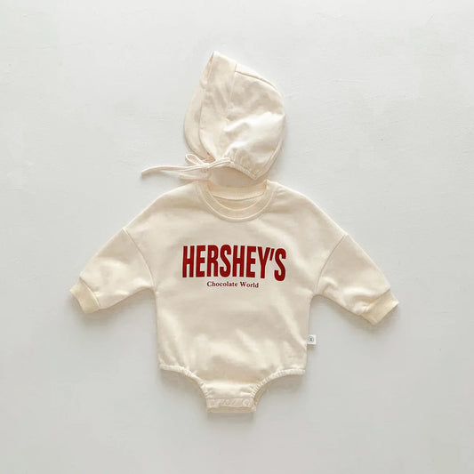 Hershey Print Cotton Bodysuit Romper