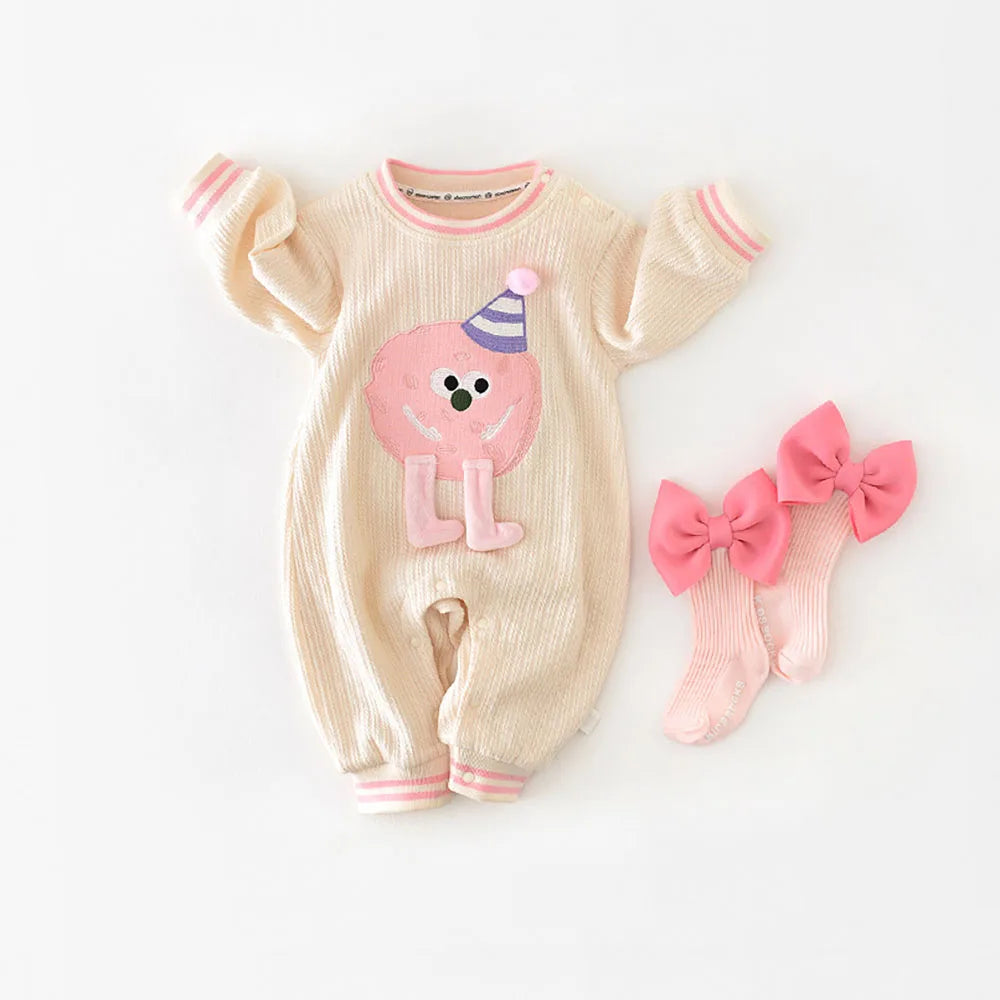 Pink Cartoon Jumpsuit Romper