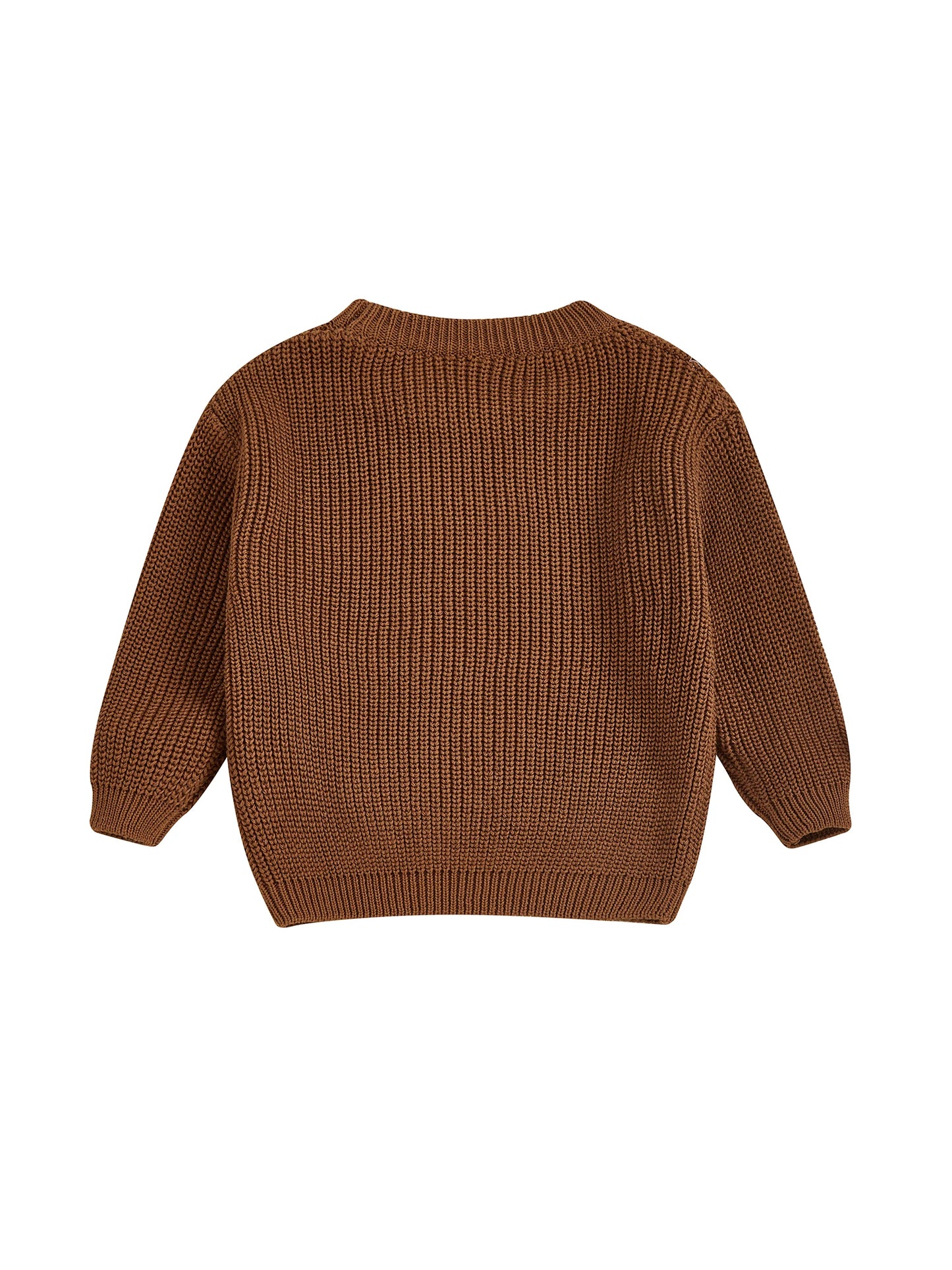 Baby Toddler Kids Boys Girls Halloween Fall Sweater Long Sleeve Round Neck Pumpkin/ Pumpkin Season Truck/Ghost Embroidery Knit Top