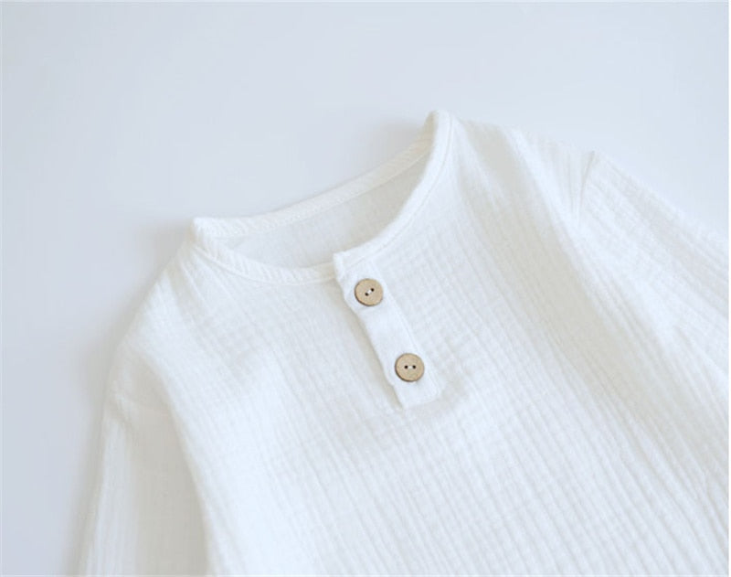 Muslin Linen Cotton Long Sleeve Set