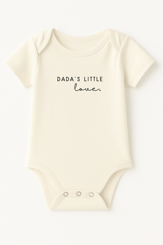 Dada's Little Love Organic Cotton Baby Bodysuit Short Sleeve