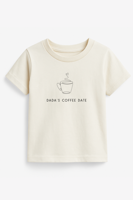 Dadas Coffee Date Organic Cotton Kids T-shirt