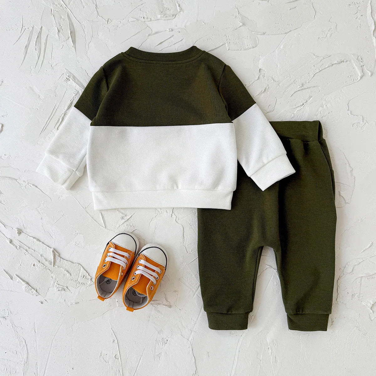 Green Splicing Sports Set
