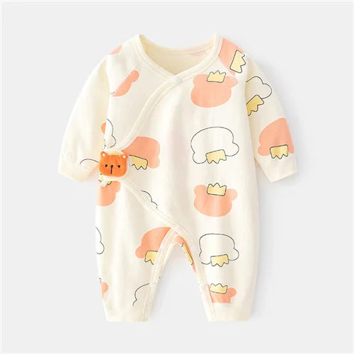 Newborn Printed Casual Jumpsuit Romper