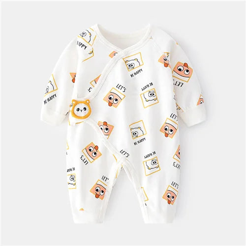 Newborn Printed Casual Jumpsuit Romper