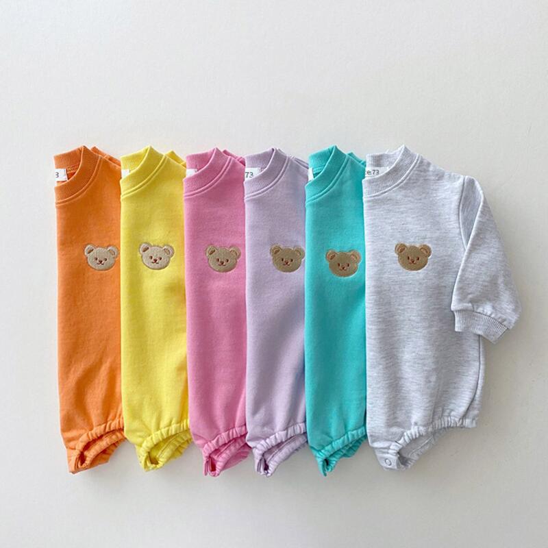 Teddy Bear Sweatshirt Bodysuit Romper