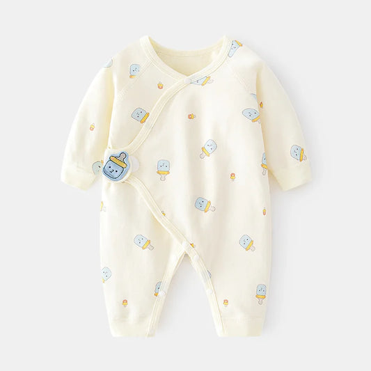 Newborn Printed Casual Jumpsuit Romper