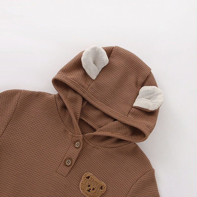 Teddy Bear Ears Jumpsuit Romper