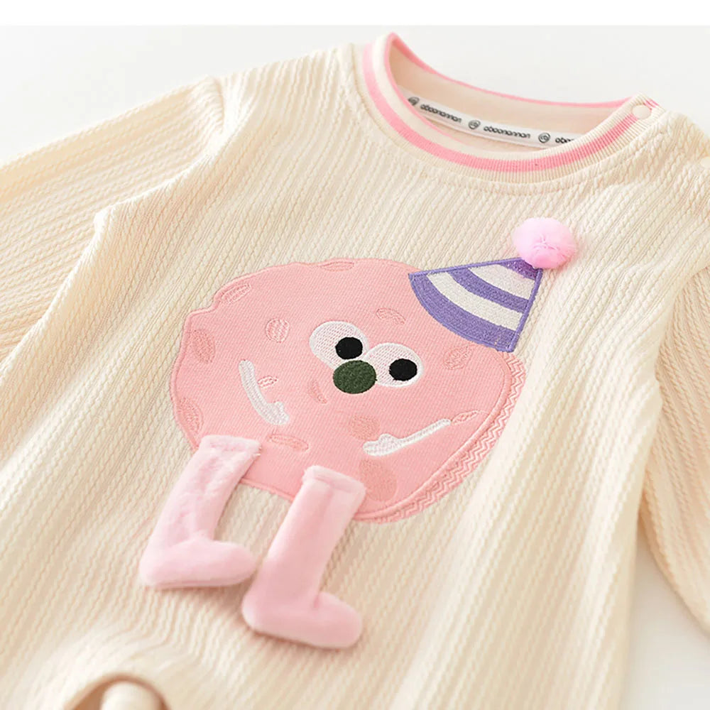 Pink Cartoon Jumpsuit Romper