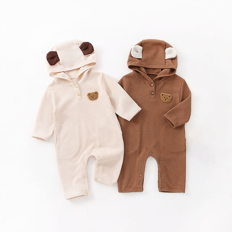 Teddy Bear Ears Jumpsuit Romper