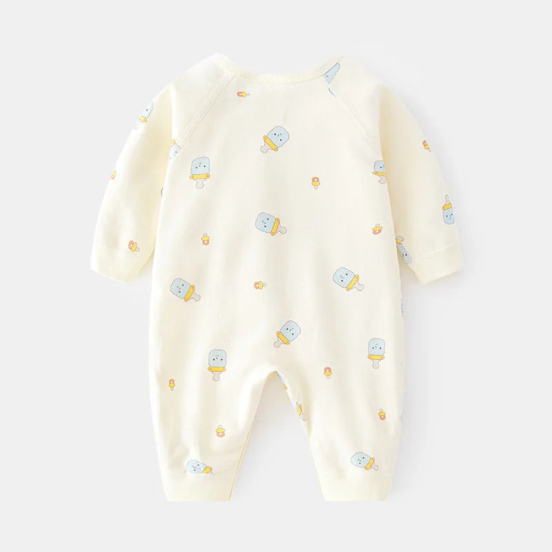 Newborn Printed Casual Jumpsuit Romper