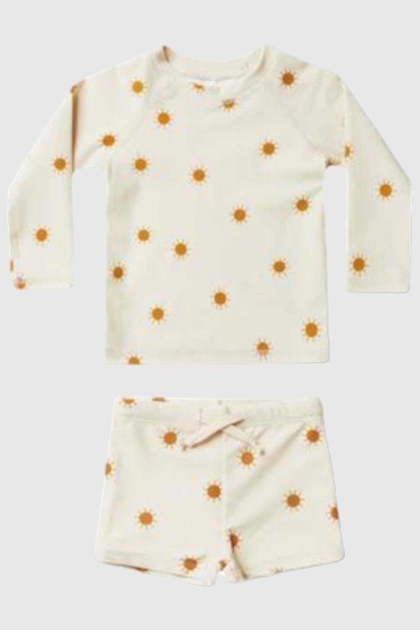 Long Sleeve Printed Swimwear Set