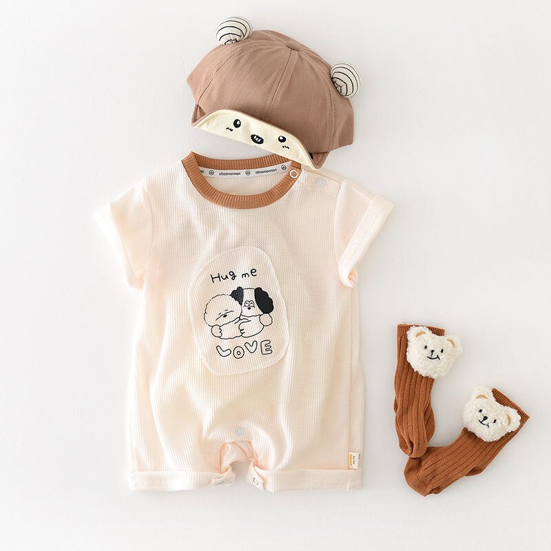 Waffle Boys Cartoon Rompers