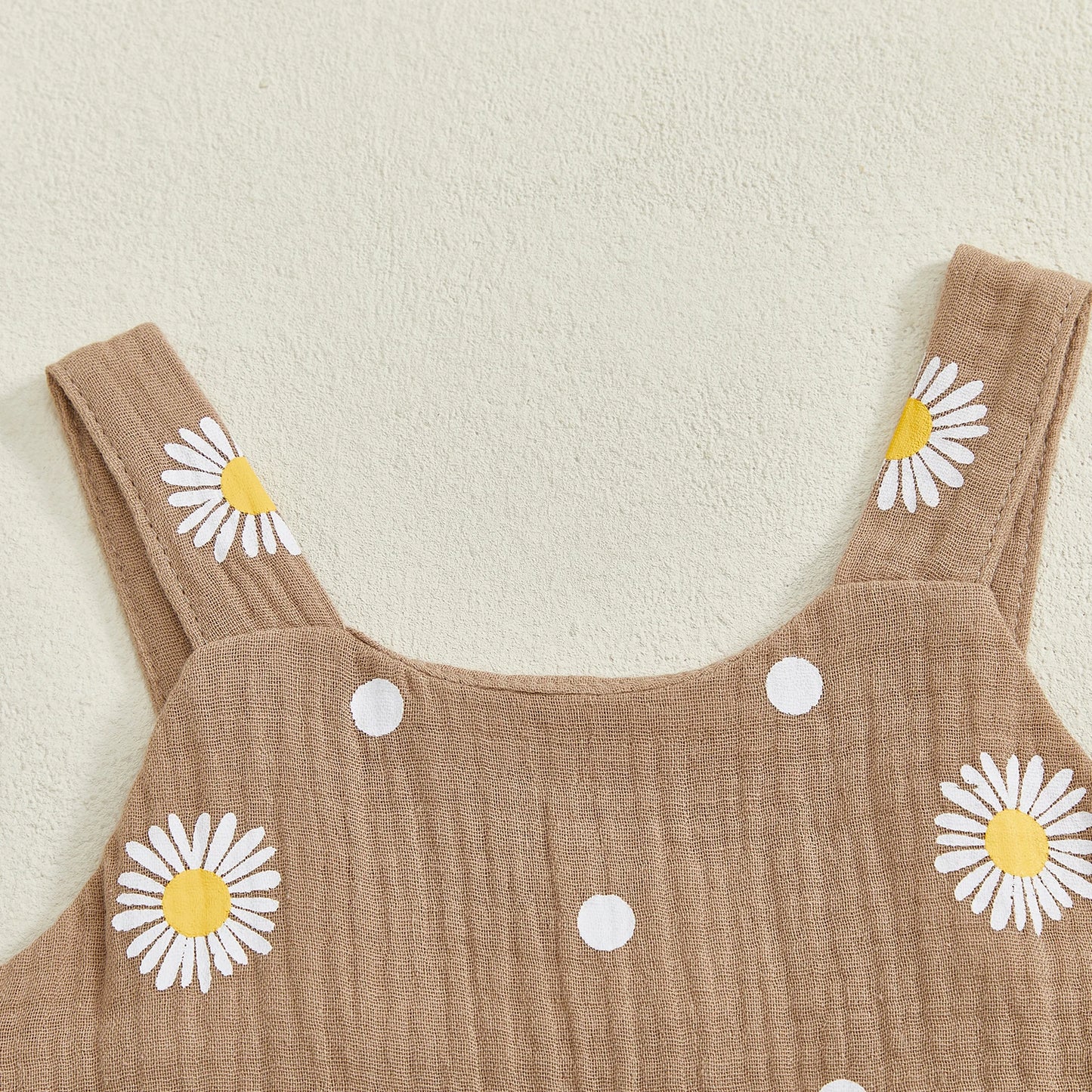Baby Toddler Girls Summer Overalls Infants Sleeveless Daisy Floral Print Suspender Flared Pants