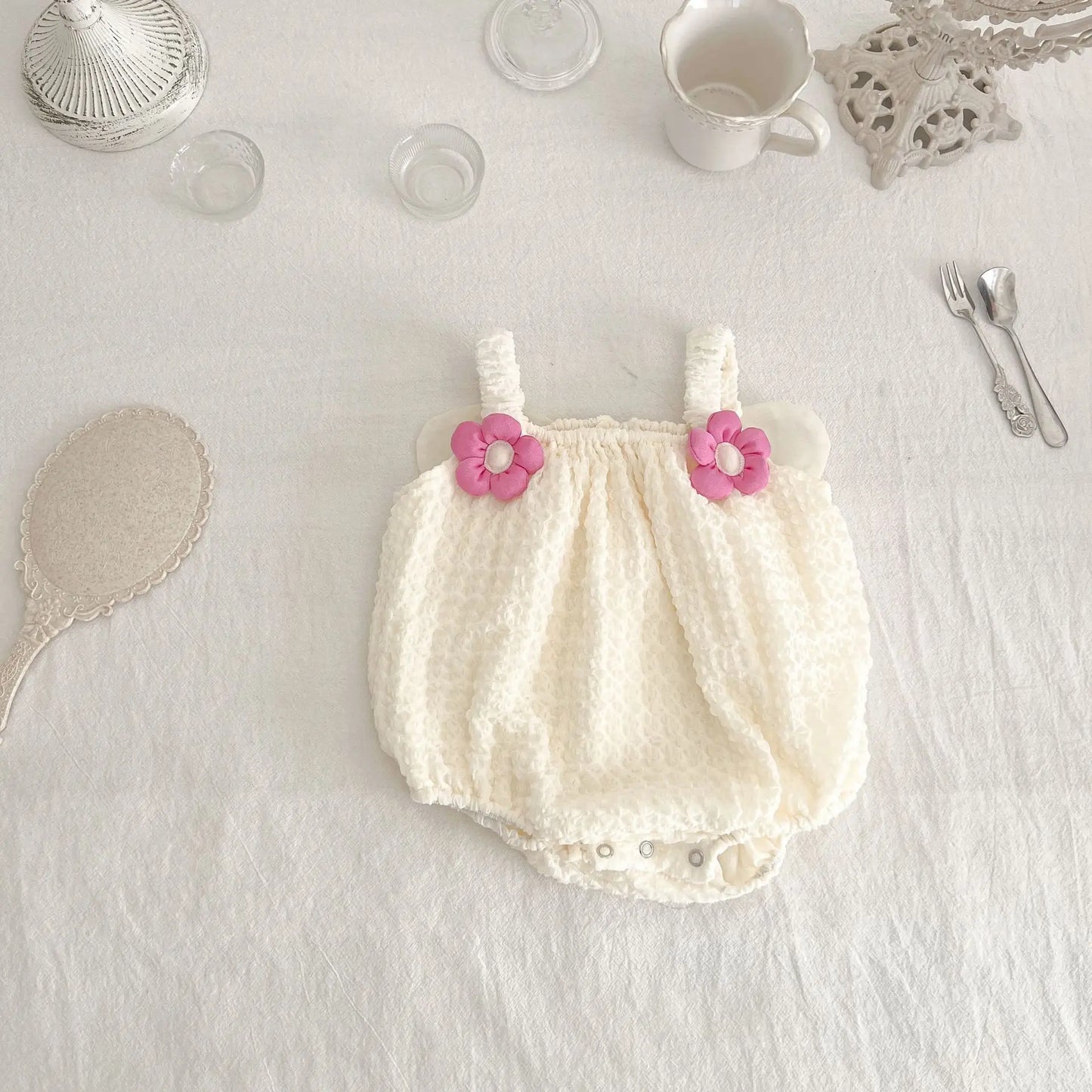 Butterfly Wings Tank Flower Romper