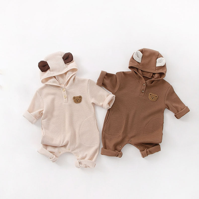 Teddy Bear Ears Jumpsuit Romper