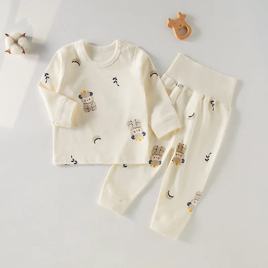 Cartoon Print Pajama Set
