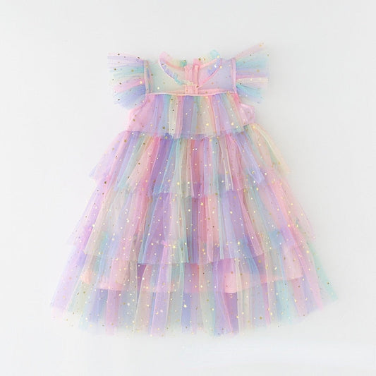 Tulle Rainbow Star Dress