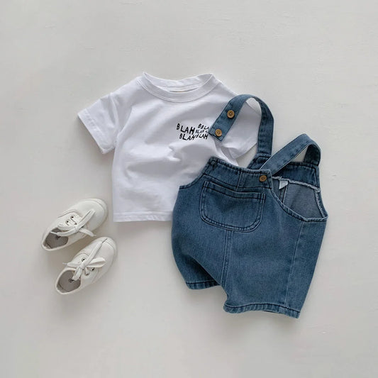 Pullover T-shirt Denim Set