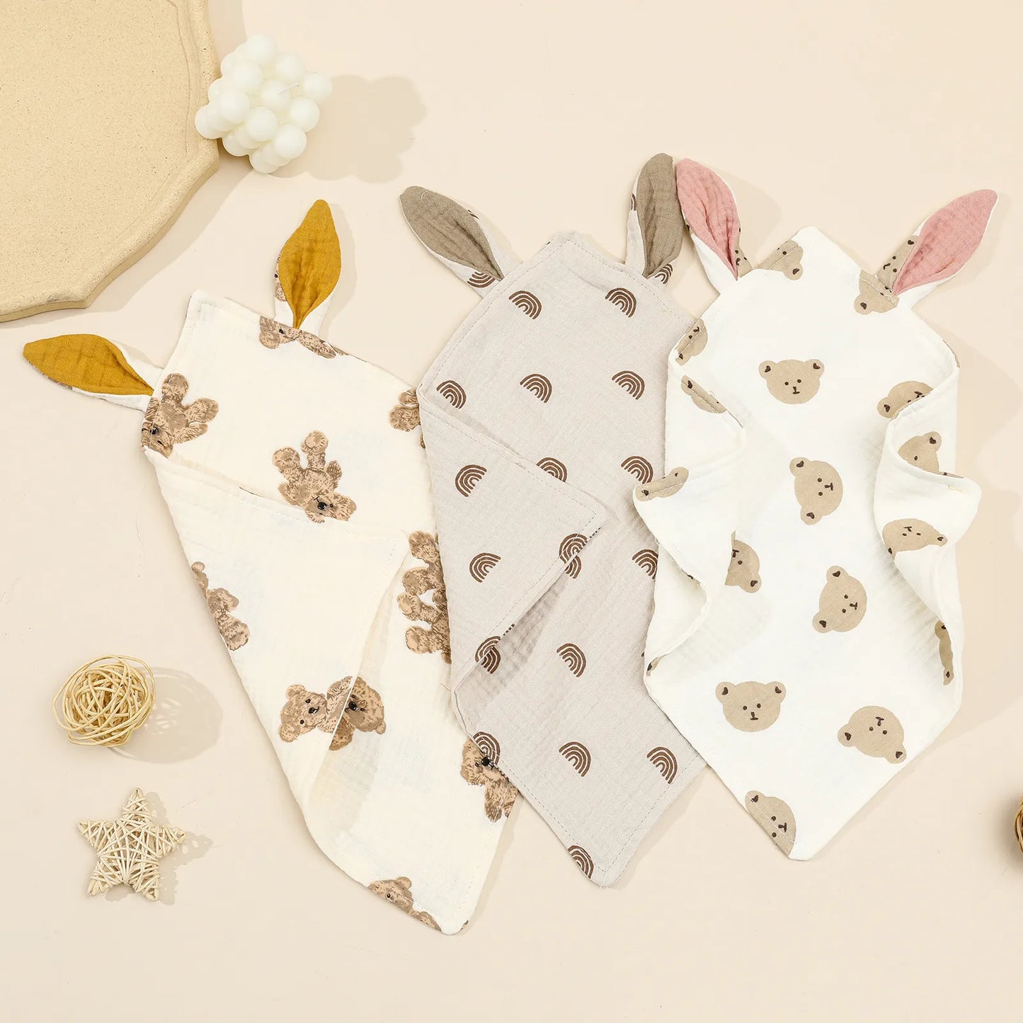 Bunny Ears Burp Cloth