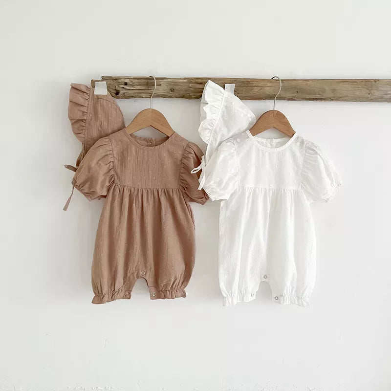 Short Sleeve Jumpsuit Romper Set