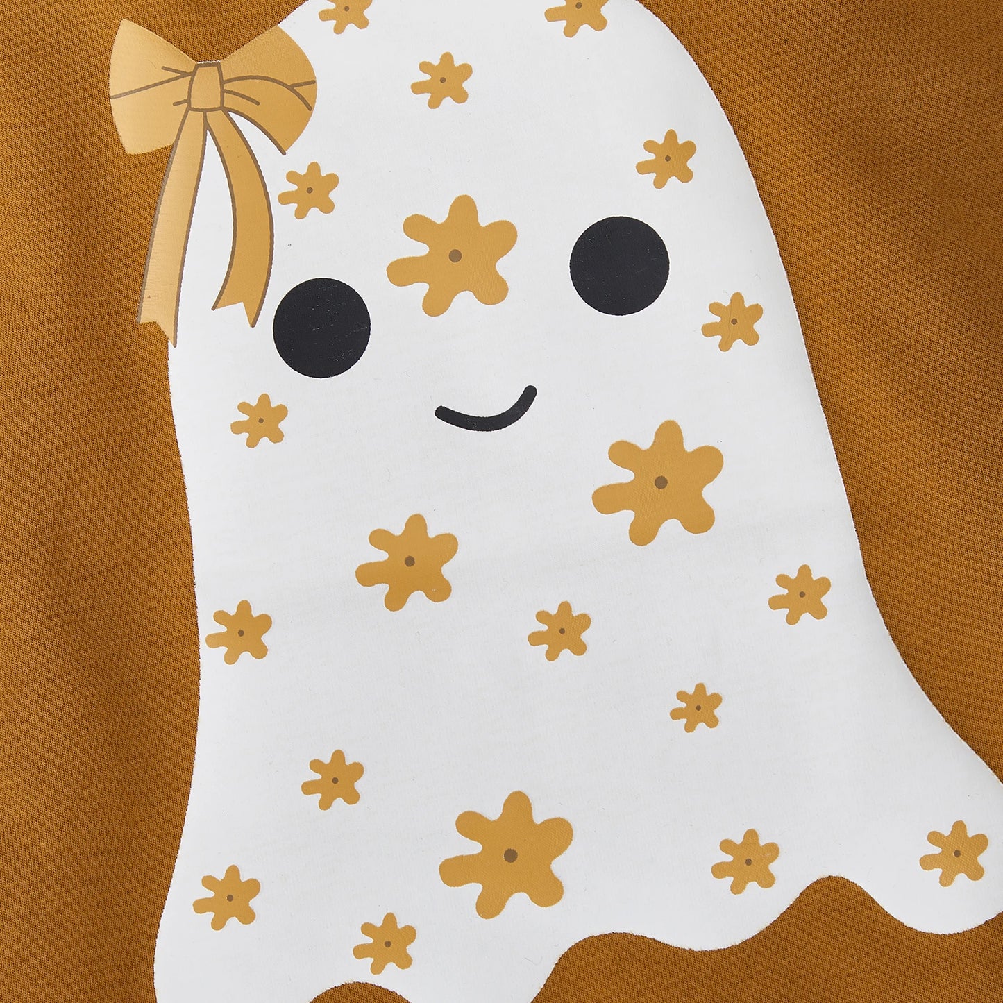 Newborn Baby Girls Halloween Sweatshirt Romper Casual Ghost Print Long Sleeve Jumpsuits Infant Fashion Clothes