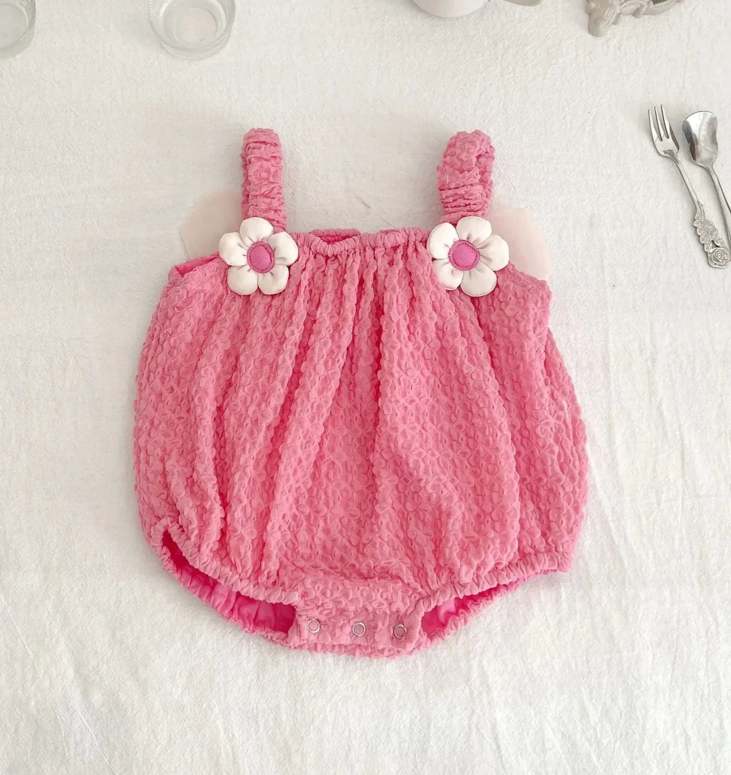 Butterfly Wings Tank Flower Romper