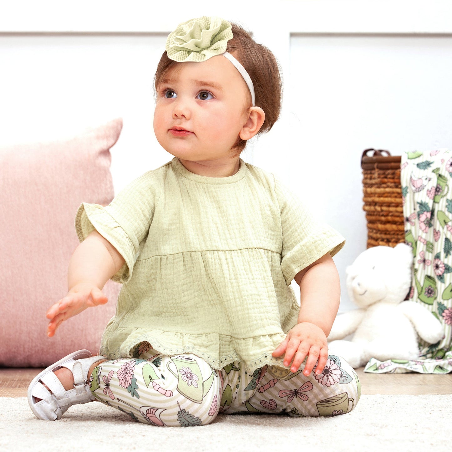Garden Bloom Top & Leggings Floral Set