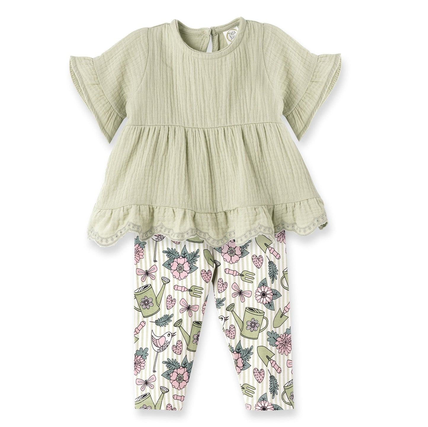 Garden Bloom Top & Leggings Floral Set