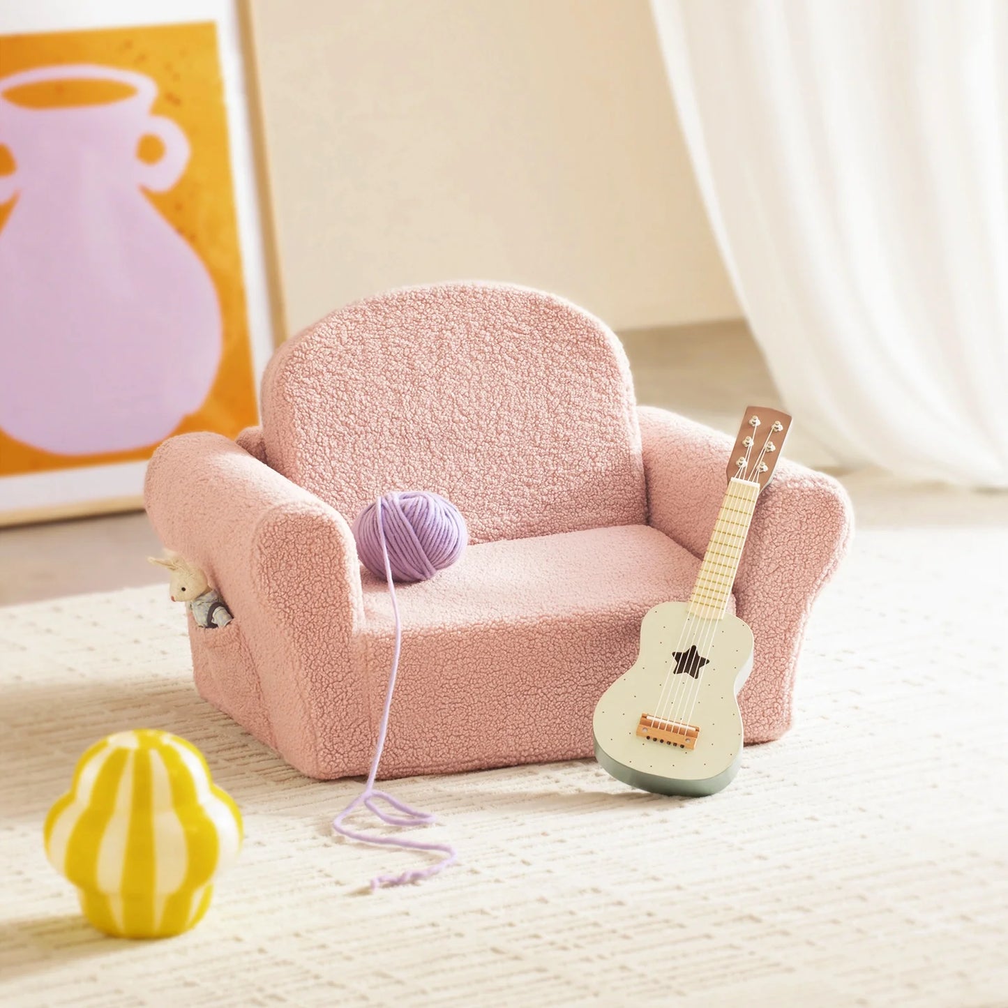Tiny Land® Afternoon Couch - Pink Kids Chair