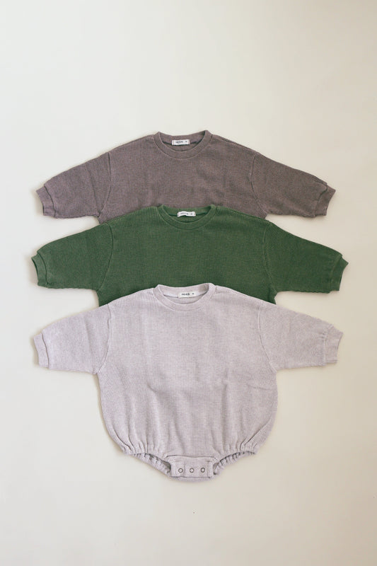 Waffle Bubble Onesie Romper